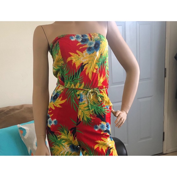 Authentic 70’s Vintage Strapless Hawaiin Jumper - Picture 2 of 4